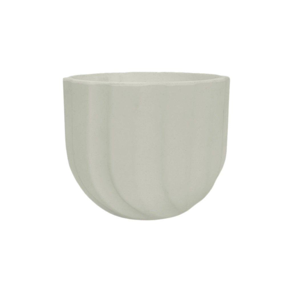 MACETA 15X15CM SPELLO ONDULATO BLANCA