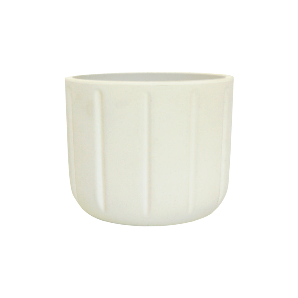 MACETA 15X15CM SPELLO PILASTRI BLANCA