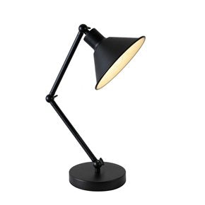 LAMPARA DE MESA D26x41CM CONO METAL NEGRO