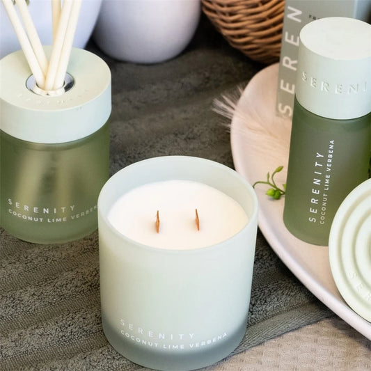 VELA AROMATICA 295ML SERENITY COCONUT LIME