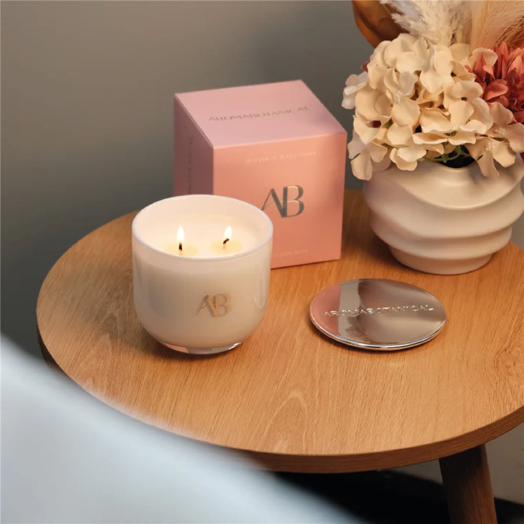 VELA AROMATIVA 340G MARSHMALLOW ROSA