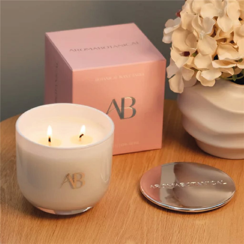 VELA AROMATIVA 340G MARSHMALLOW ROSA