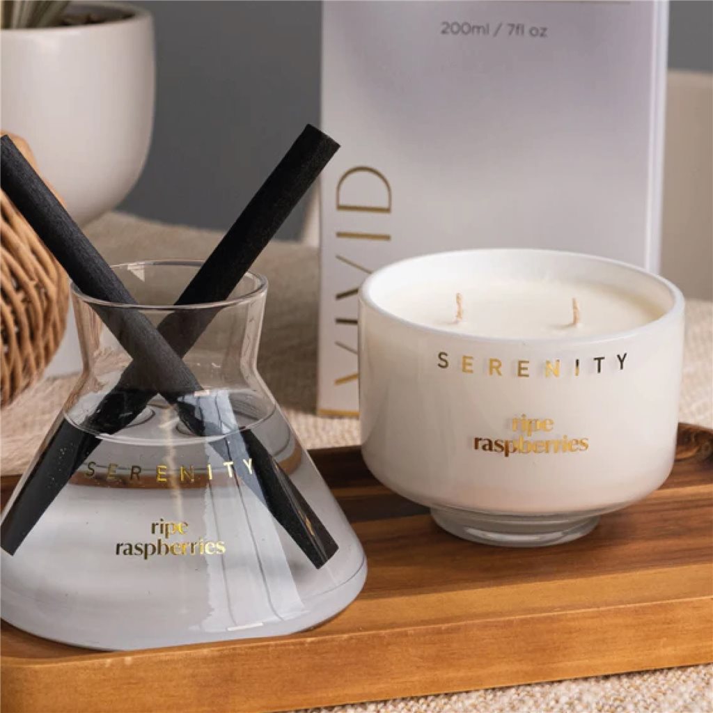 VELA AROMATIVA 230G RIPE RASPBERRIES GRIS