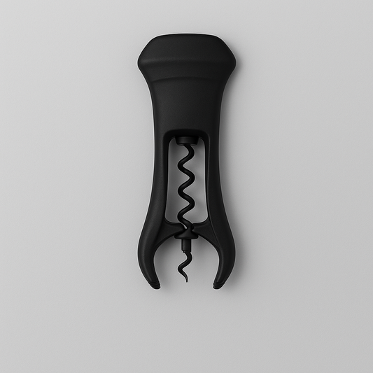 SACACORCHO NEGRO CON CORTA LACRE "HARMONIZA"