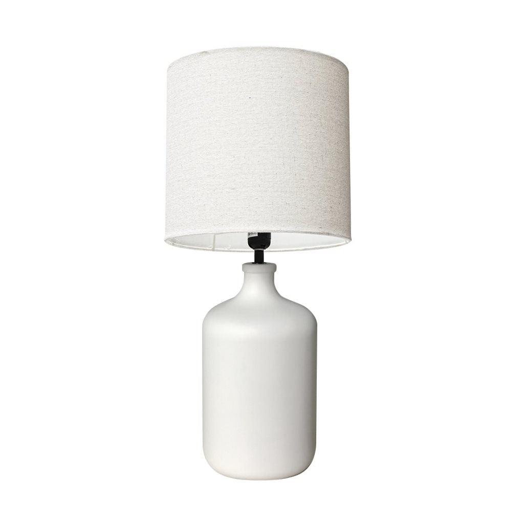 LAMPARA PORCELANA D26x58CM BLANCO LISO