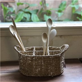 ORGANIZADOR 6 DIV. 18x28xH13CMS FIBRA NATURAL