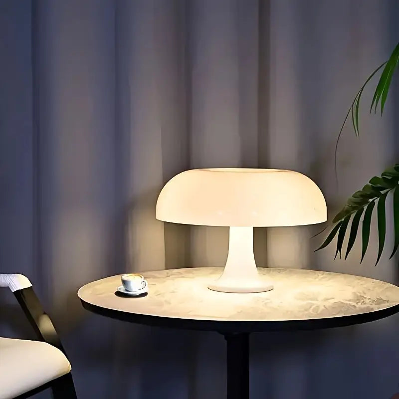 LÁMPARA HONGUITO DECORATIVA DE MESA NAVONE - BLANCO