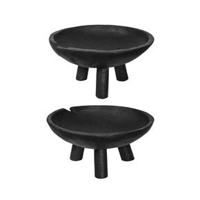 SET 2 BOWLS 30x30x15CM MADERA