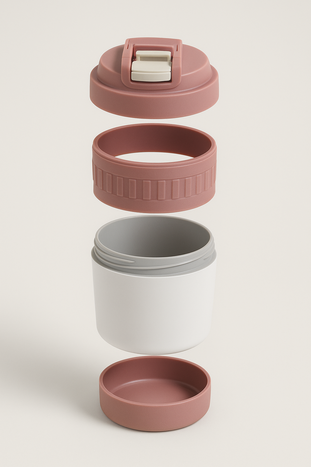 VASO METALICO HERMETICO 400ML COLOR PASTEL LH-4077