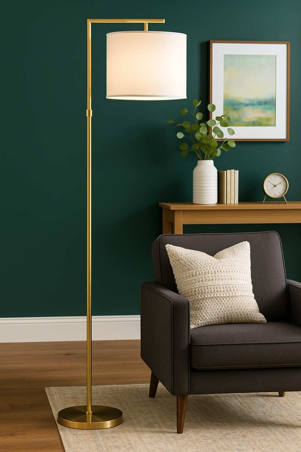 Portátil de Pie Metal Cobre Mate E27