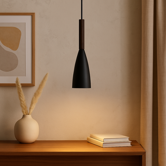 ARTEFACTO COLGANTE DECORATIVO PORTLAND - NEGRO