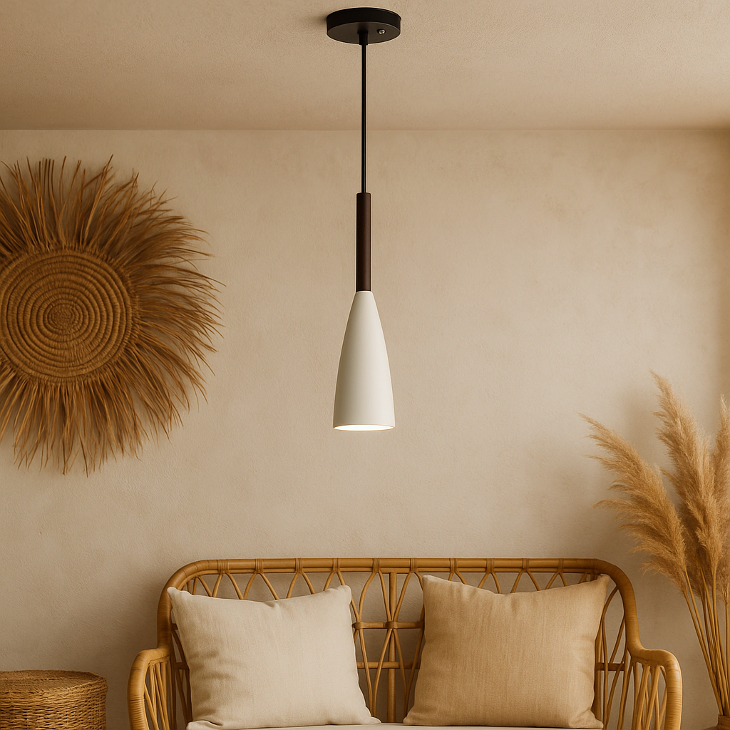 ARTEFACTO COLGANTE DECORATIVO PORTLAND - BLANCO