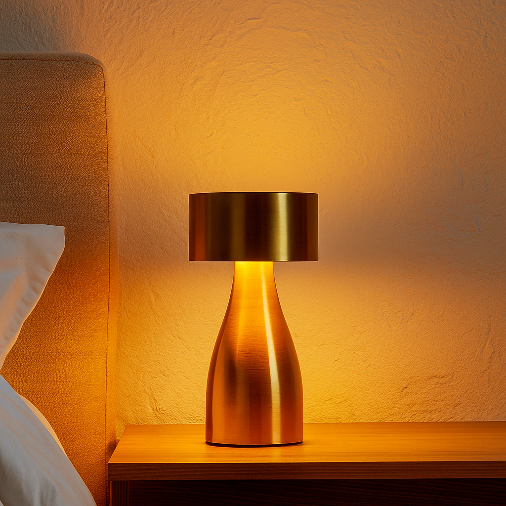 Lámpara portátil inalámbrica USB-C blanco dinámico