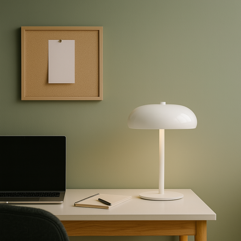 LÁMPARA DECORATIVA HONGUITO DE MESA SCOTT - BLANCO