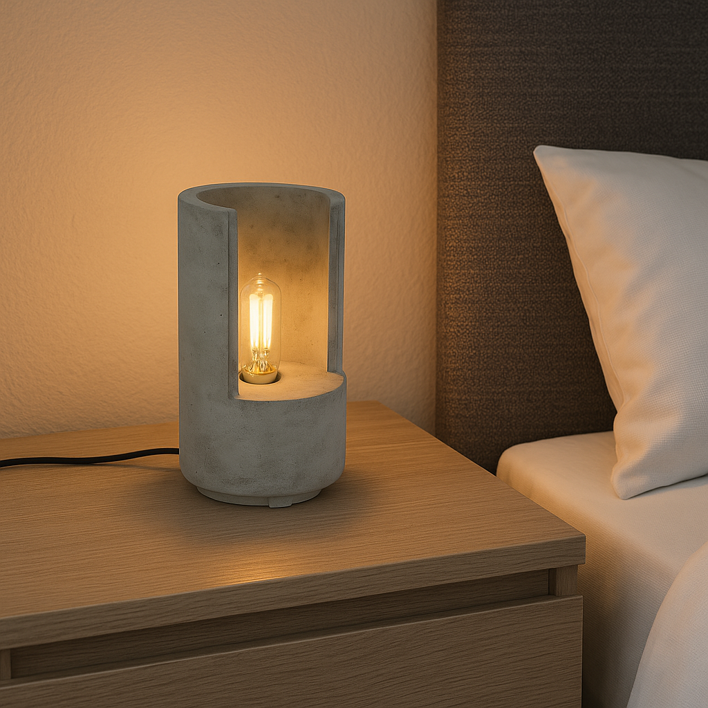 Portátil Mesa Hormigón Gris