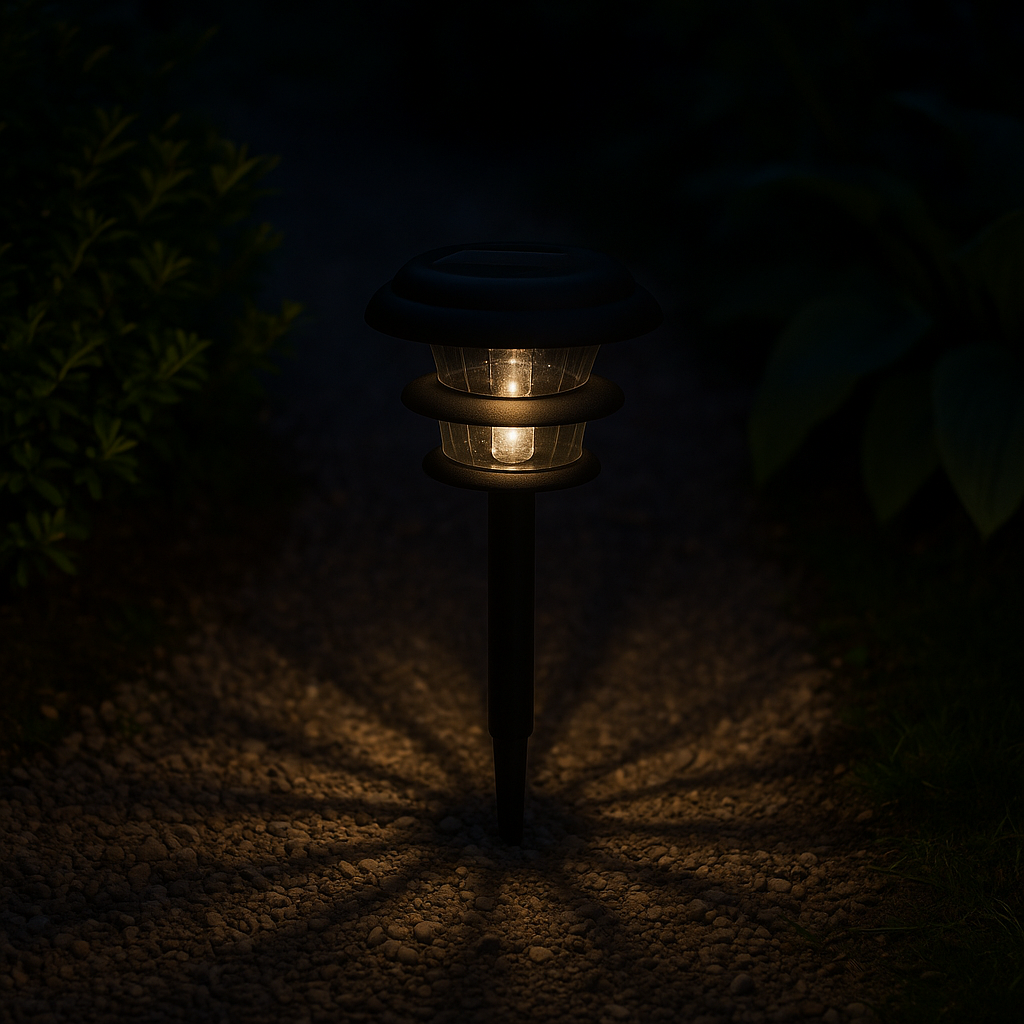 Estaca Decorativa LED Solar PP Negro 6000K