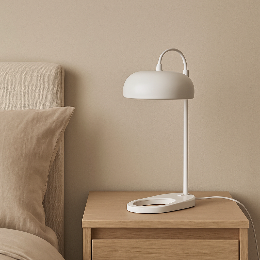 Lámpara de Mesa Pauline – Blanca Minimalista