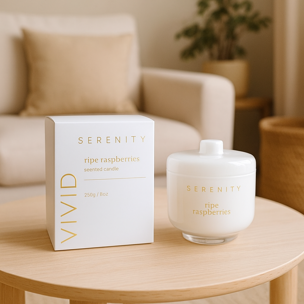 VELA AROMATIVA 230G RIPE RASPBERRIES GRIS