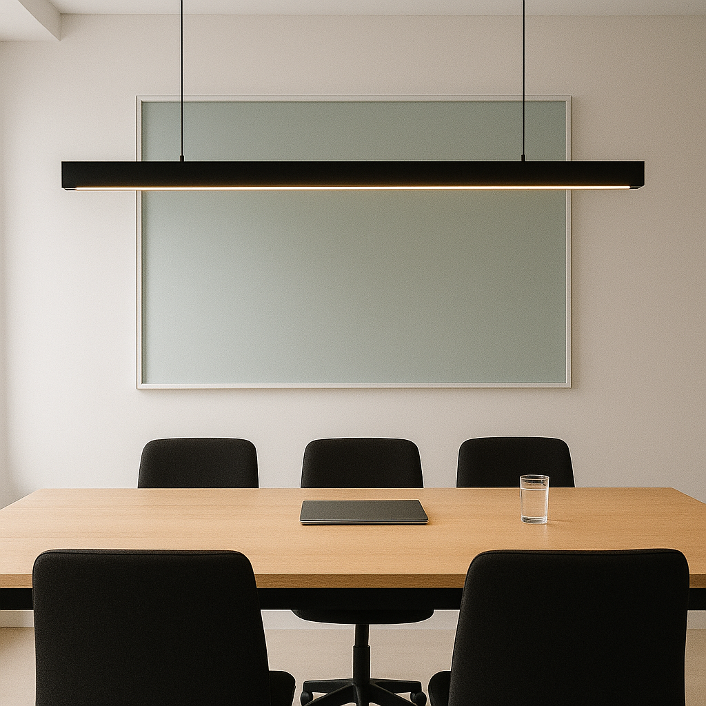 Luminaria Lineal con Módulos 40W Negra 3000K