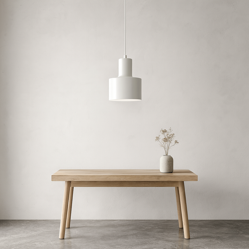 Artefacto colgante decorativo San Martin en color blanco