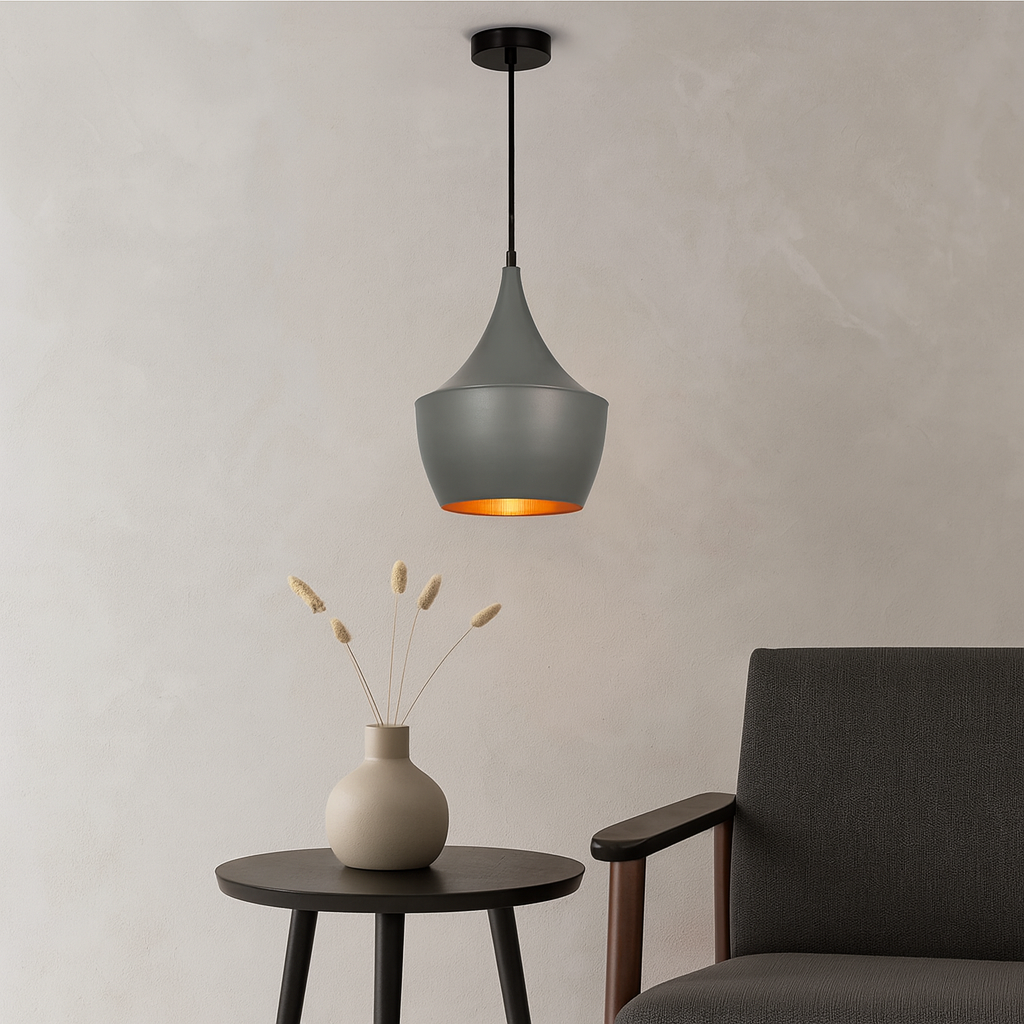 ARTEFACTO CAMPANA DECORATIVA GEISHA 2 GRIS