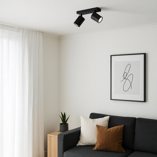 ARTEFACTO LETICIA ADOSAR ORIENTABLE (X2) - NEGRA