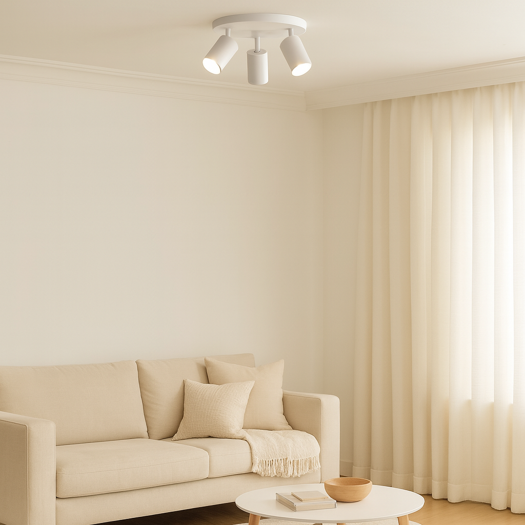 ARTEFACTO LETICIA ADOSAR CIRCULAR ORIENTABLE (X3) - BLANCA