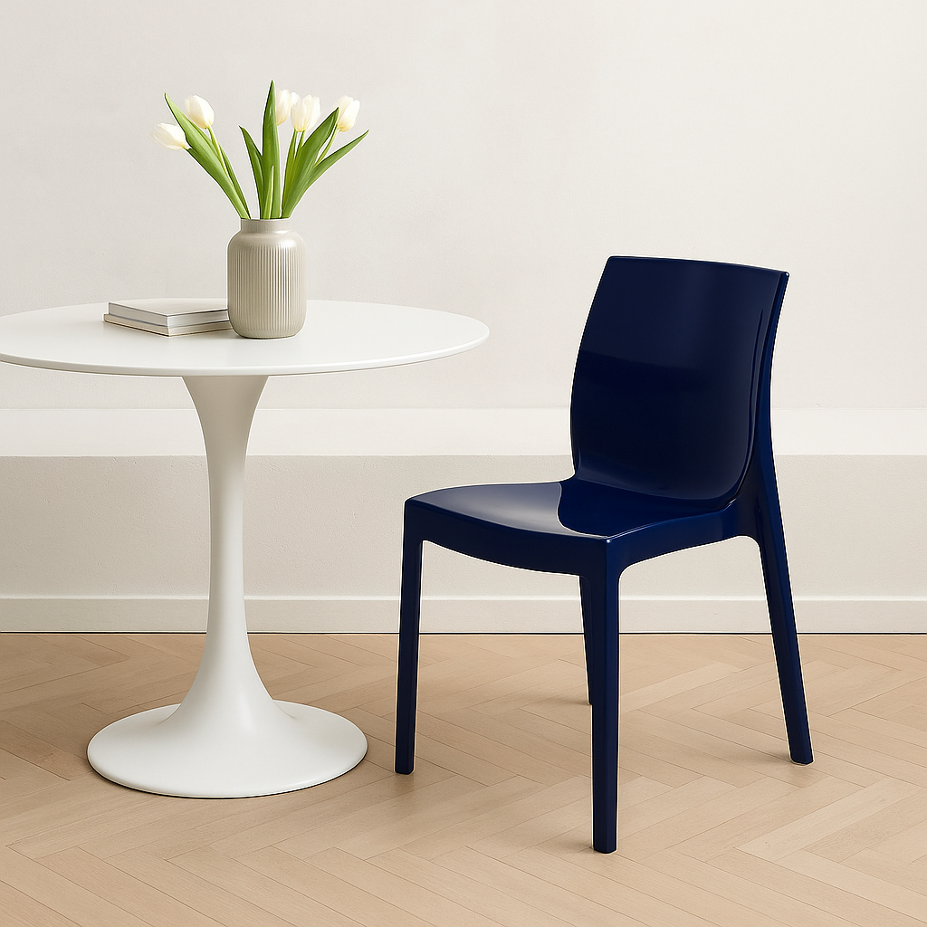 SILLA APILABE AZUL YALE "ALICE"