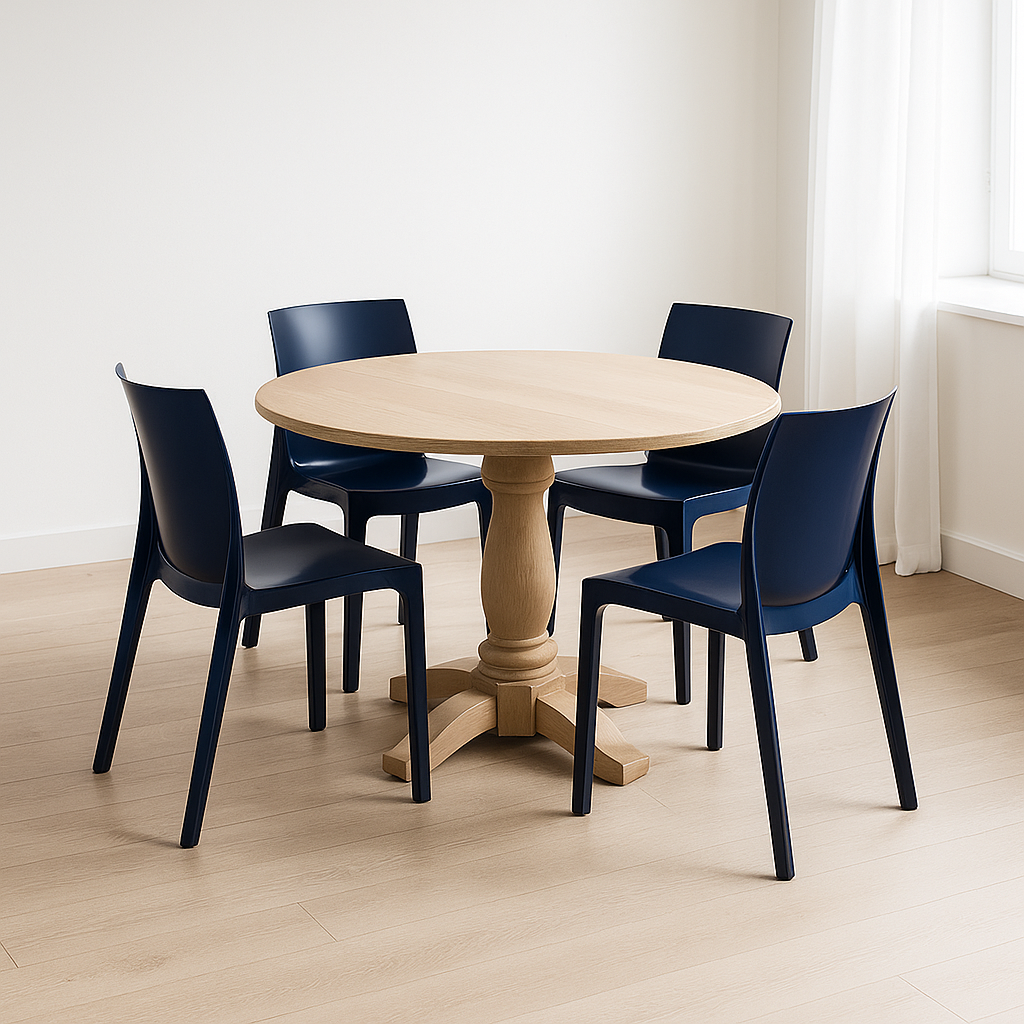 SILLA APILABE AZUL YALE "ALICE"