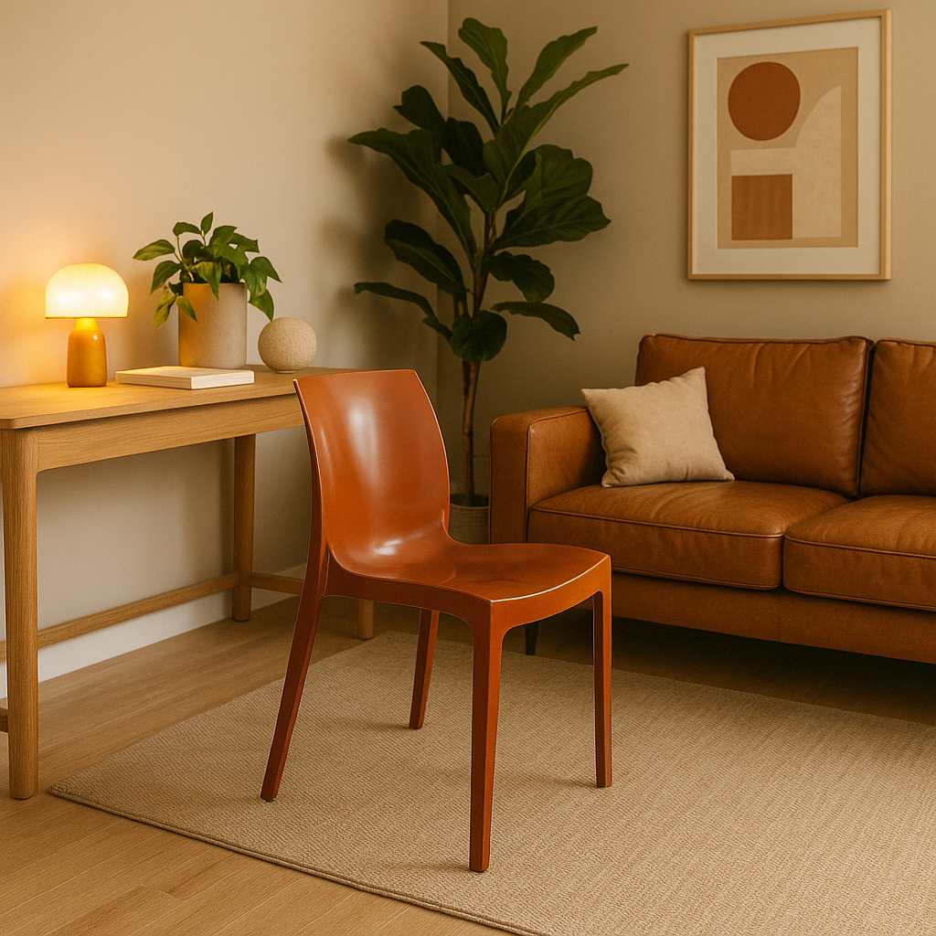 SILLA APILABLE TERRACOTA "ALICE"