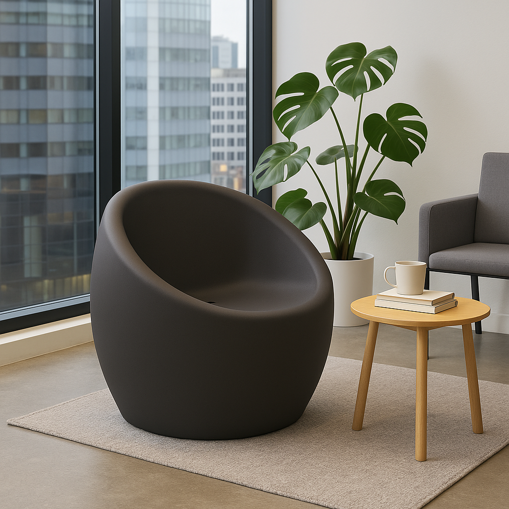 SILLON DE POLIETILENO "OCA" SIMIL HORMIGON