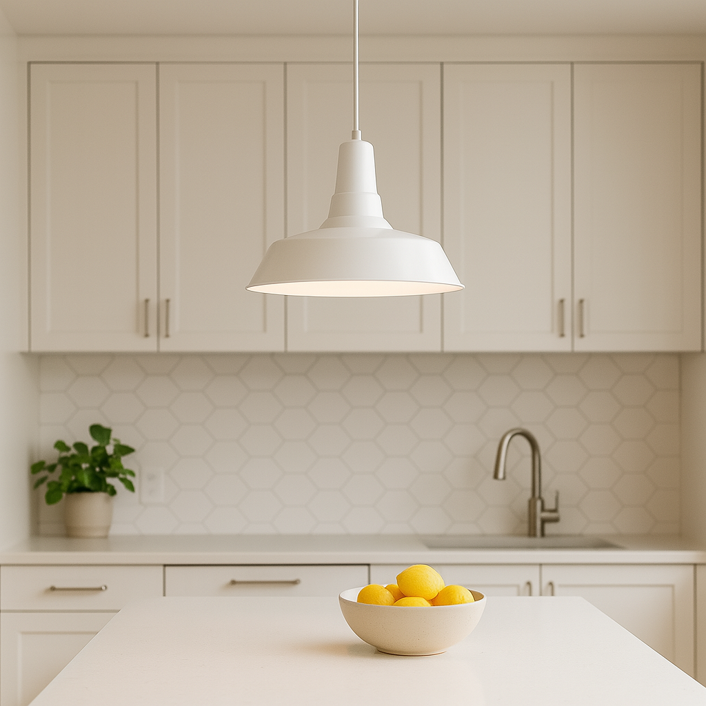 Colgante Campana Metal Blanco