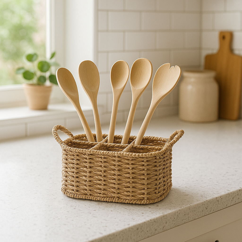 ORGANIZADOR 6 DIV. 18x28xH13CMS FIBRA NATURAL