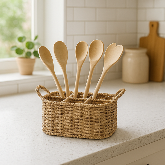 ORGANIZADOR 6 DIV. 18x28xH13CMS FIBRA NATURAL