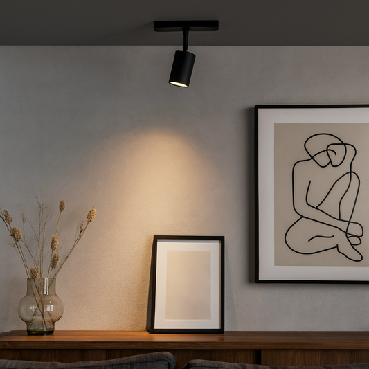 ARTEFACTO TRACK LIGHT LETICIA ORIENTABLE NEGRA