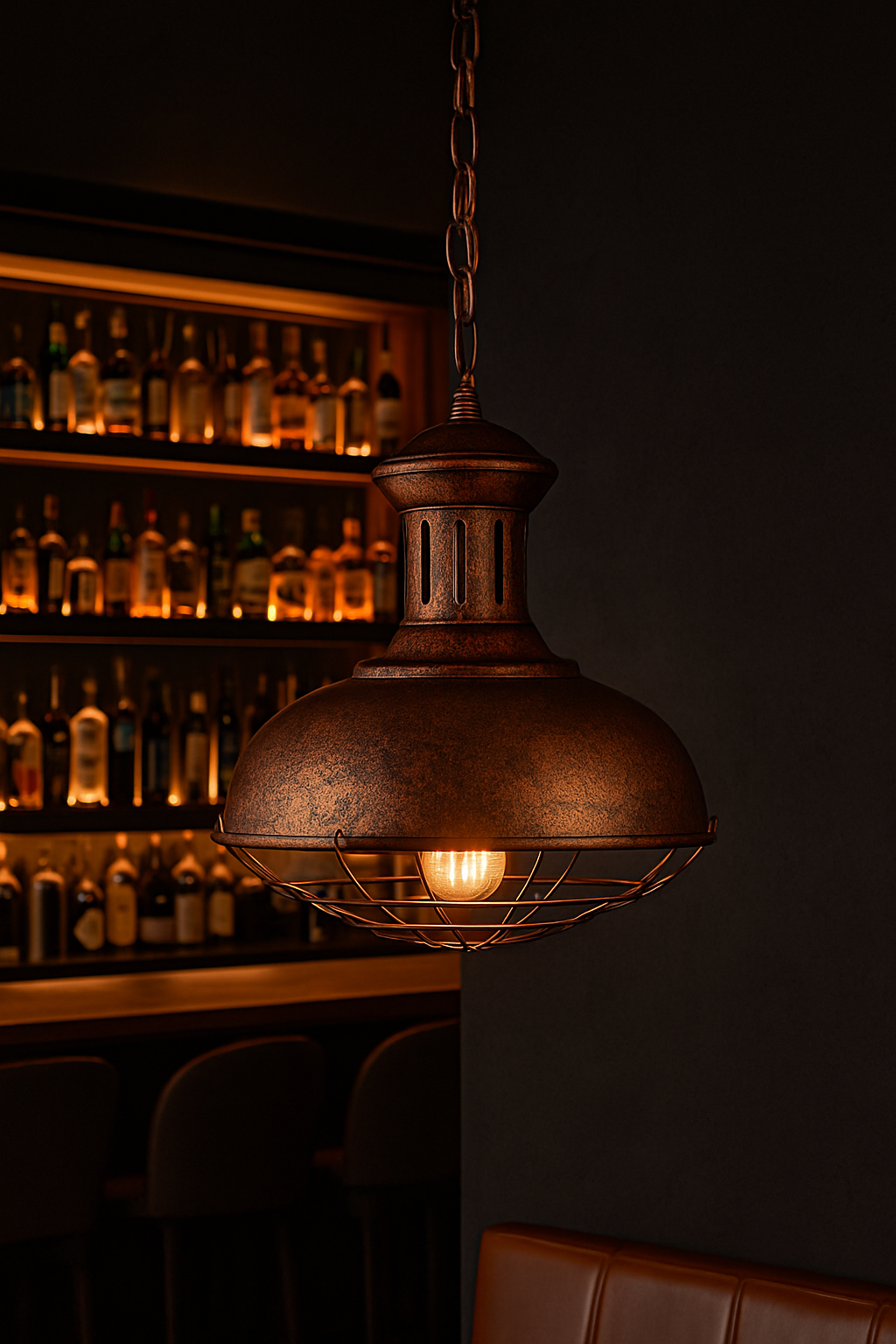 Colgante Decorativo London II – Acabado Óxido Ø40 cm