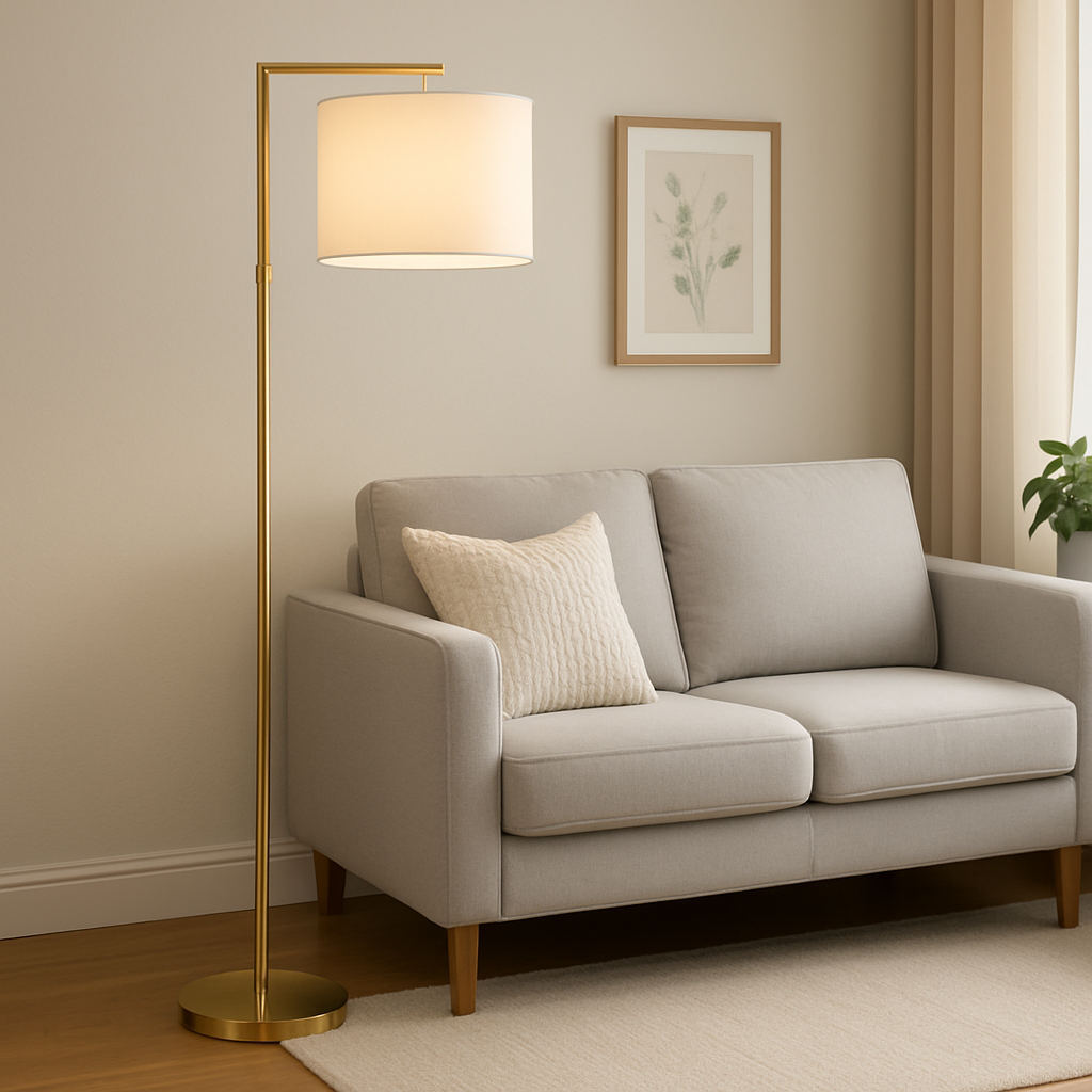 Portátil de Pie Metal Cobre Mate E27