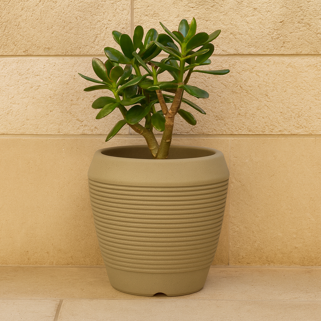 MACETA "EGIPCIO" Ø31 X 29CM. ARENA