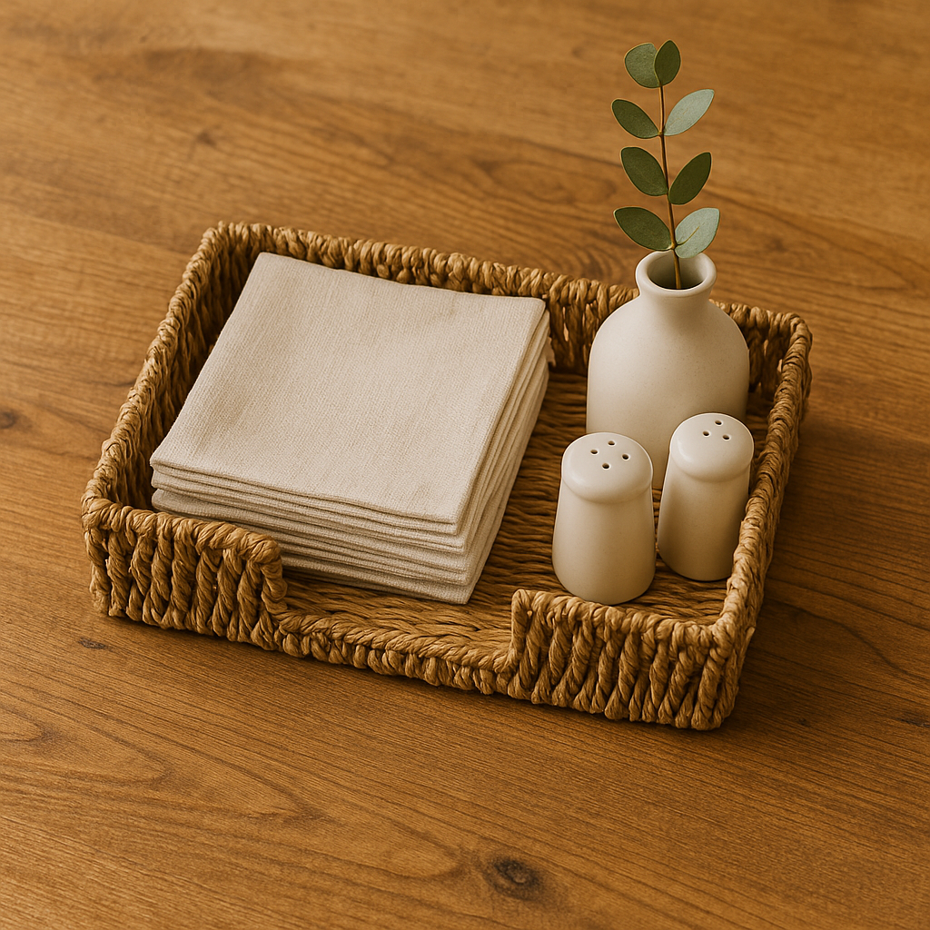 SERVILLERTERO RECT. 32x15xH7CMS FIBRA NATURAL