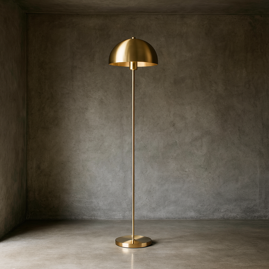 ARTEFACTO DECORATIVO DE PIE MUSHROOM - BRONCE