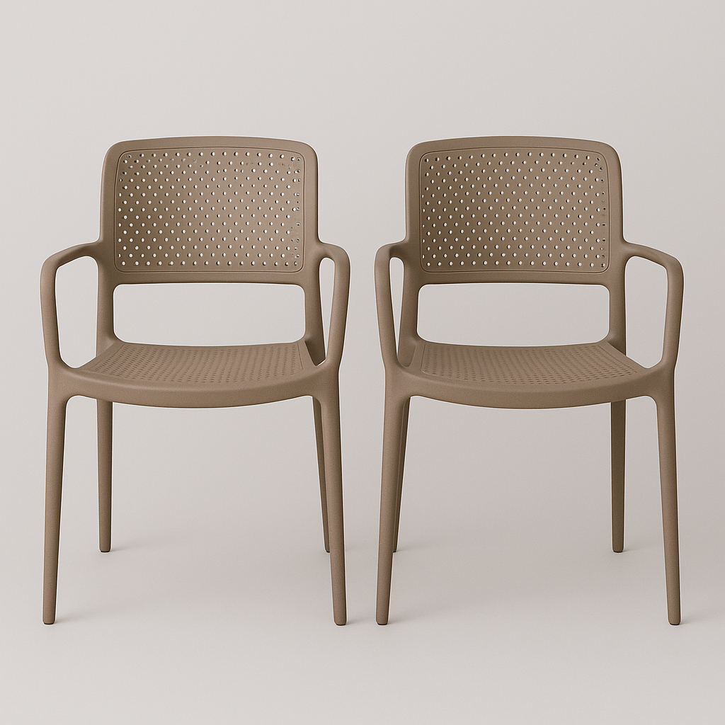 SILLA SAFIRA taupe 58×51×84.5cm