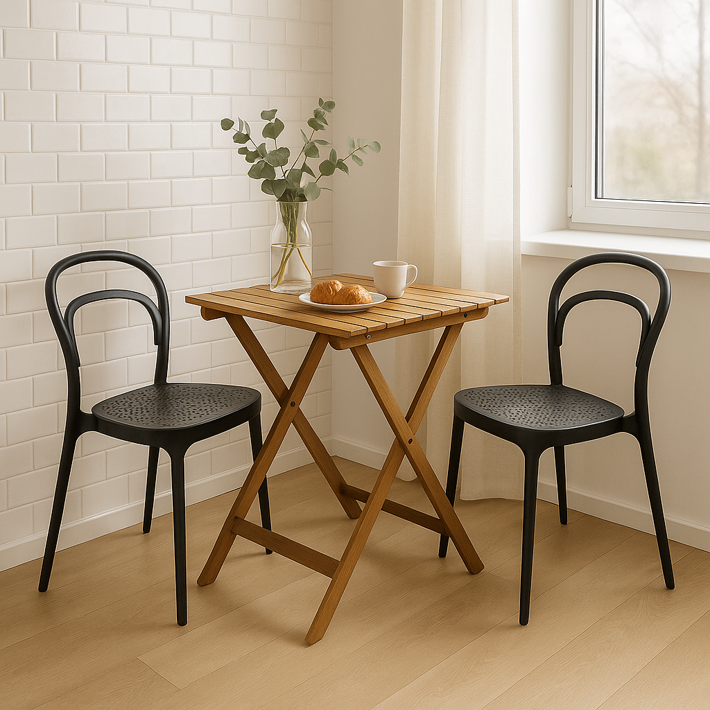 SILLA SISSI respaldo abierto marrón 43.5×52.5×80cm