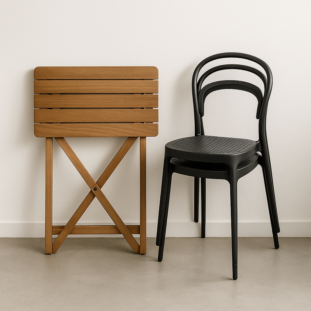 SILLA SISSI respaldo abierto marrón 43.5×52.5×80cm