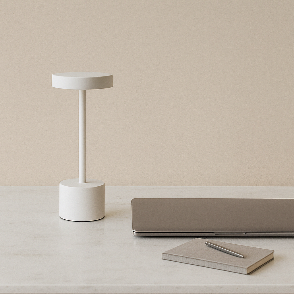 LAMPARA DE MESA NINI RECARGABLE DIMM - WHITE
