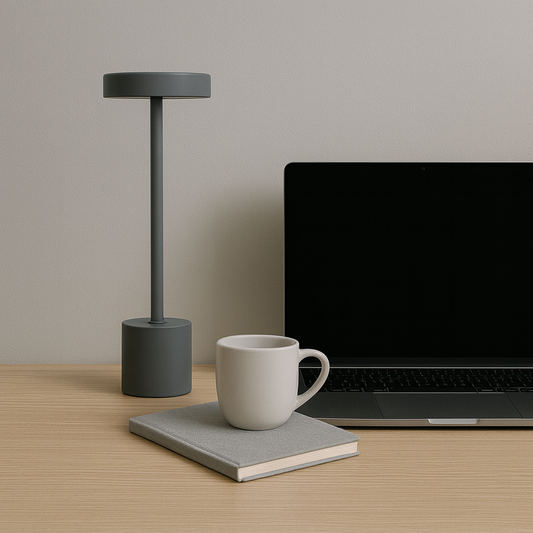 LAMPARA DE MESA NINI RECARGABLE DIMM - GREY