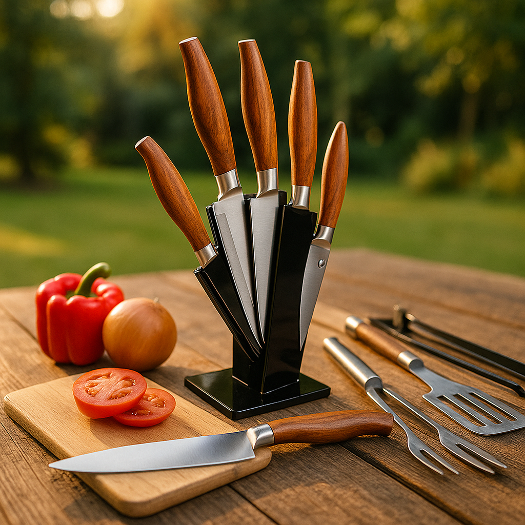 SET DE CUCHILLOS 7PZ PARA COCINA LH-2592