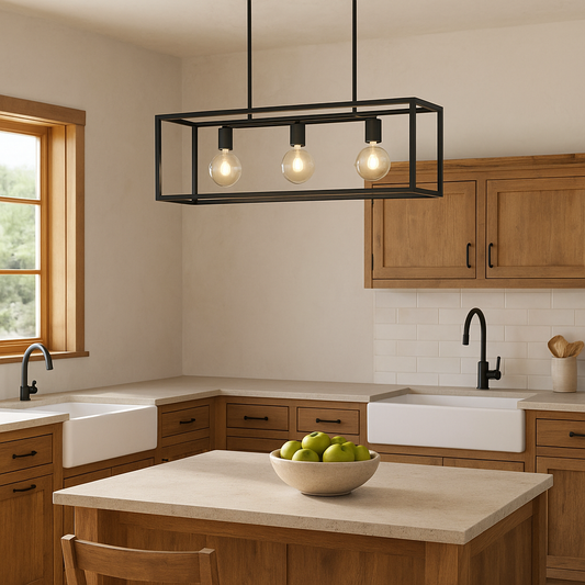 Colgante Reja/Vidrio Transparente