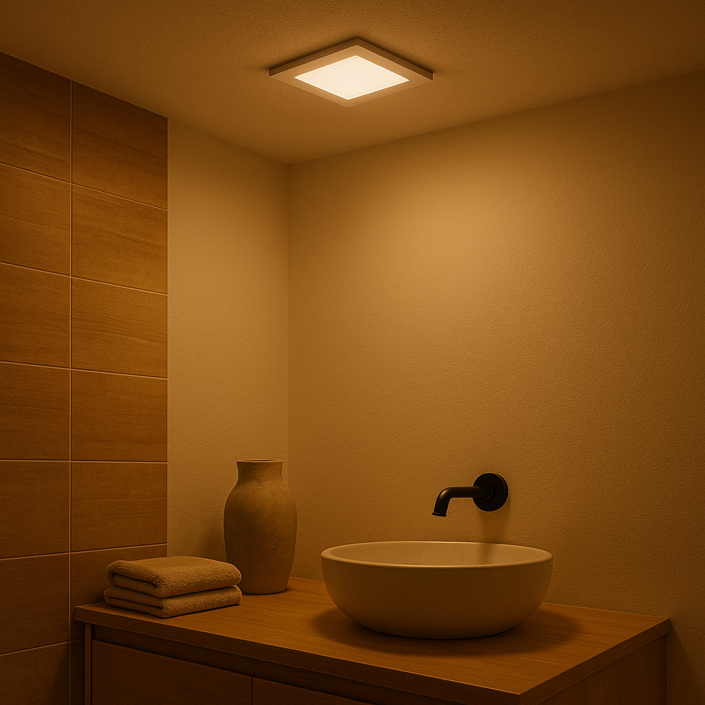 Downlight LED Cuadrado 5W 240V 3000K