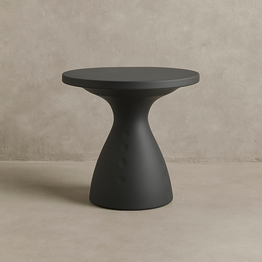 Mesa de Centro Redonda "Flut" – Grafito