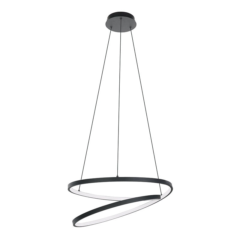 1 COLGANTE LED NEGRO 37W 4800LM 3000K RUOTALE 900472 EGLO